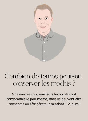 Combien de temps peut-on 
                conserver les mochis ?